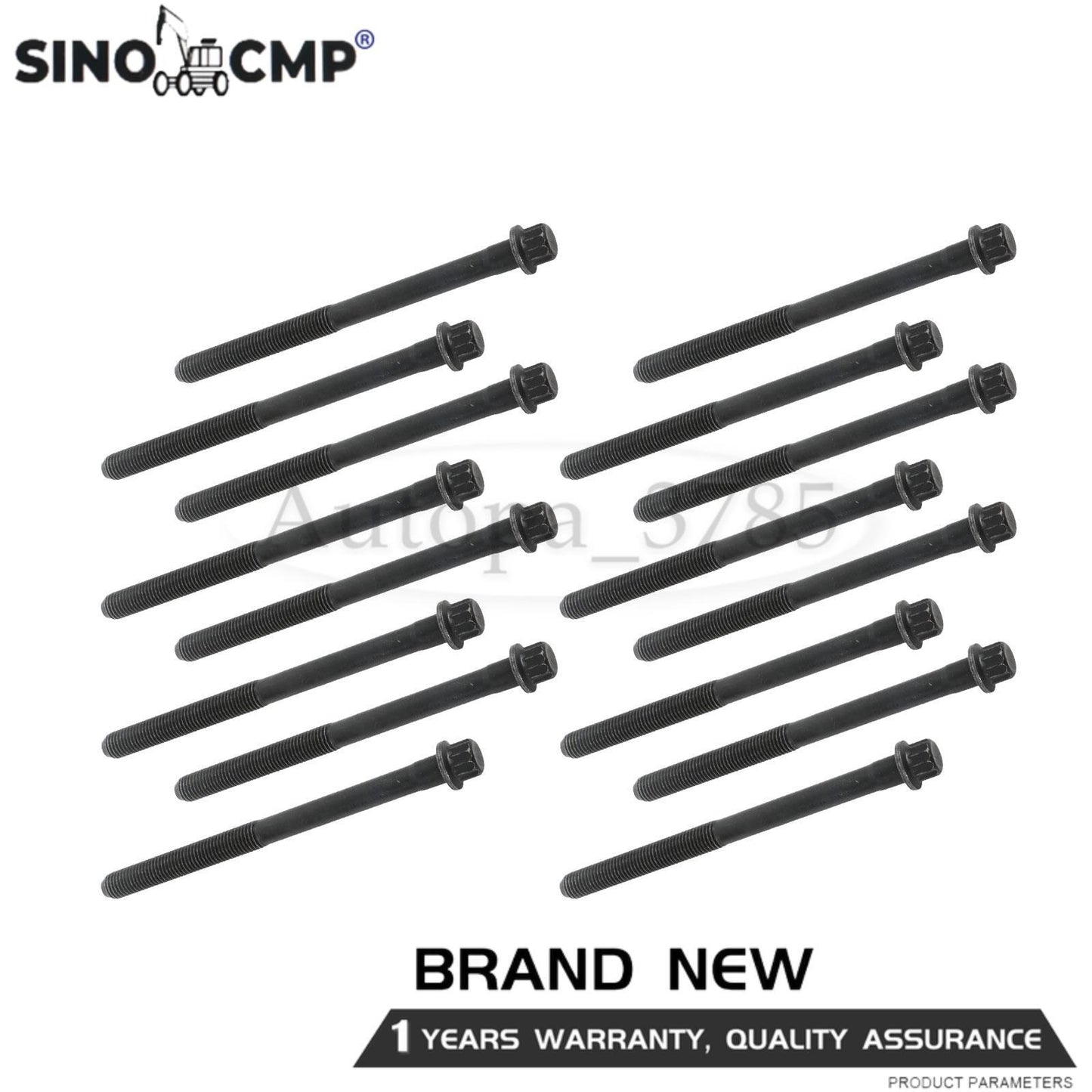 Cylinder Head Bolts fits for HYUNDAI COUPE GK 2001- 09 G6BA Set Kit Blue Print 2.7L