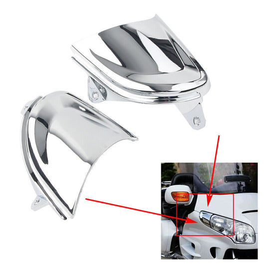 for Honda Goldwing Gold Wing Gl1800 2001-2011 Front Headlight Covers Guard Q
