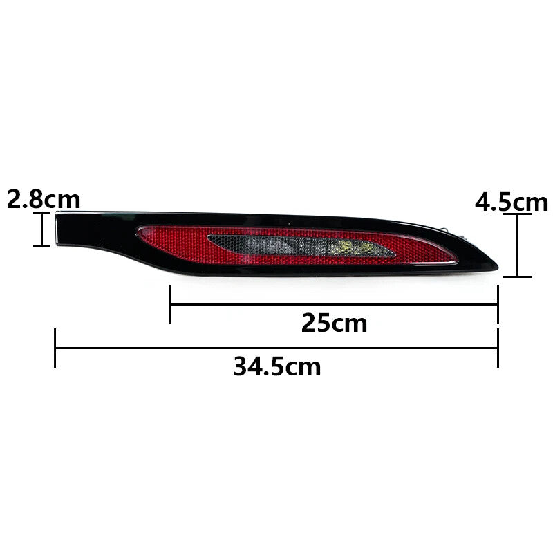 Left Rear Bumper Reflector Light for Range Rover Evoque L551 2019 2020-2023