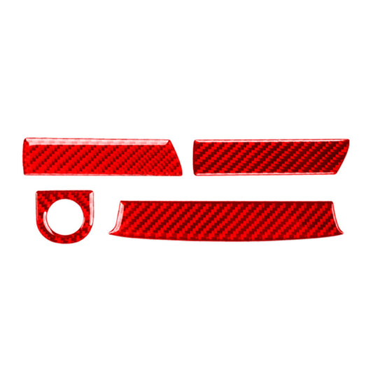 Red Center Console Storage Panel Cover Trim for Subaru Forester 2009-2013