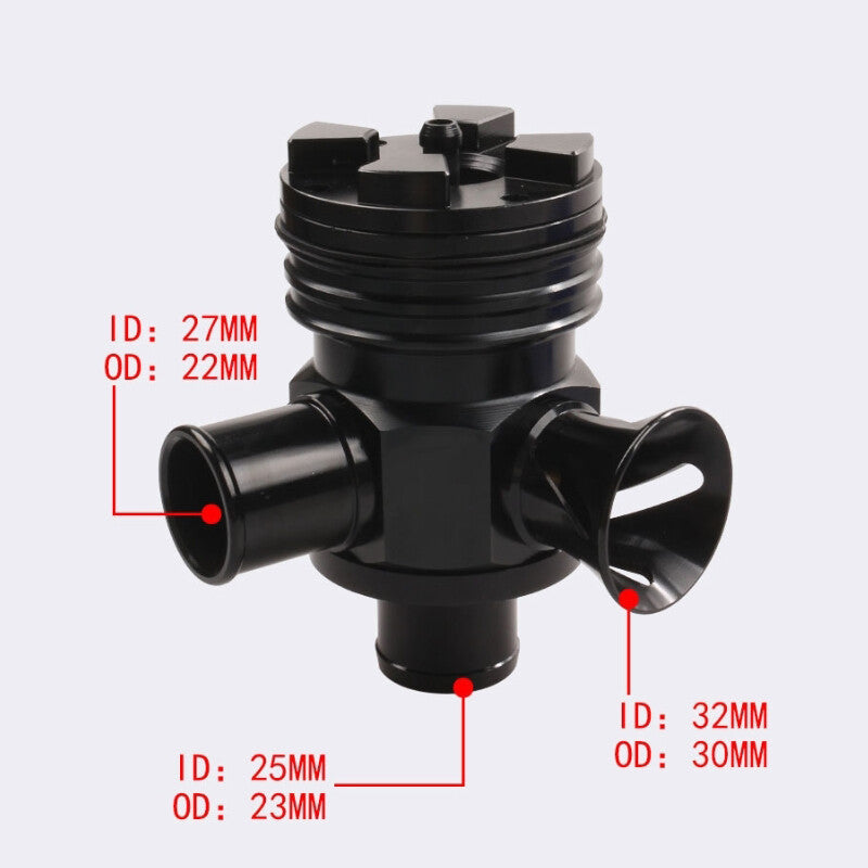 Splitter Diverter Turbo Blow off Valve for VW 1.8T for Golf for Jetta Beetle GTi TT for A4 Black