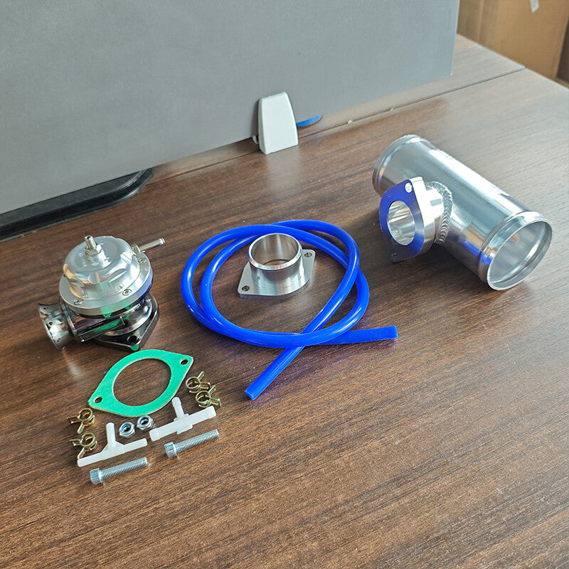 Universal Billet Aluminum Type-RS BOV Turbo Blow Off Valve with 2.5 Flange Pipe