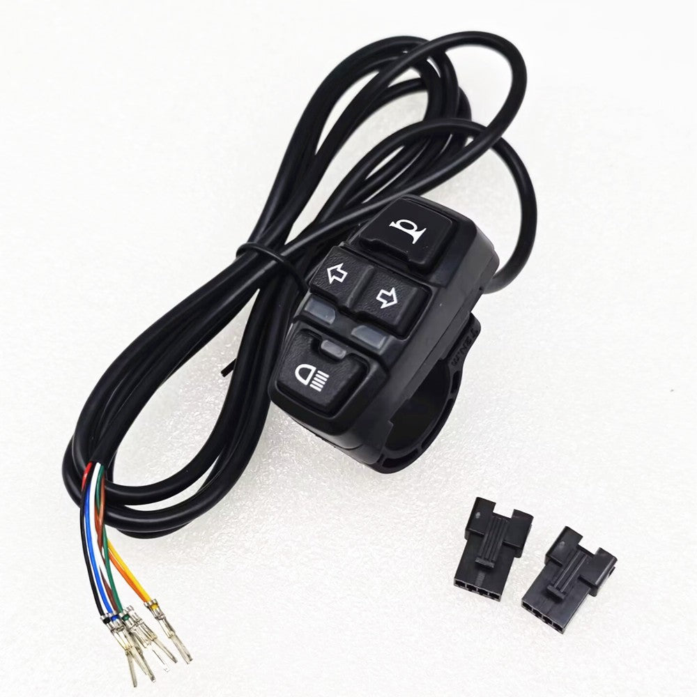Motorcycle Handlebar Turn Signal Light Horn ON/OFF Button Switch Accessories Q