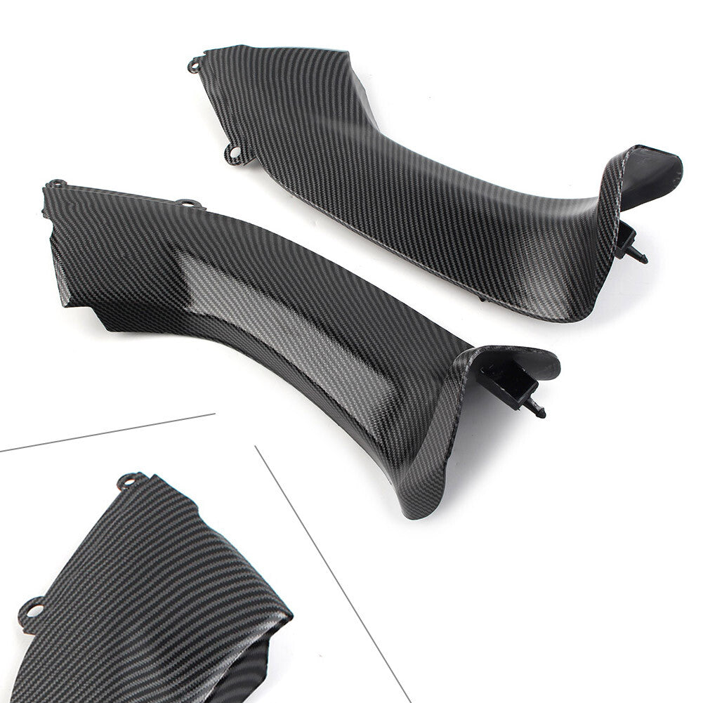 Front Dash Air Intake for Ram Fairing Fit for KAWASAKI ZX-10R 06-07 Carbon Fiber Pattern