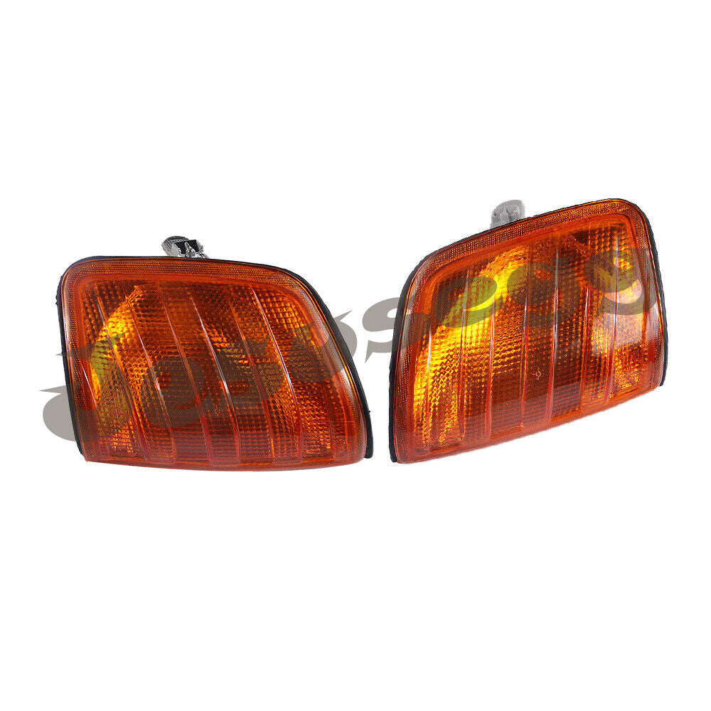 2Pcs Left + Right Front Amber Turn Indicator Signal Light Fit for Mercedes E Class Q