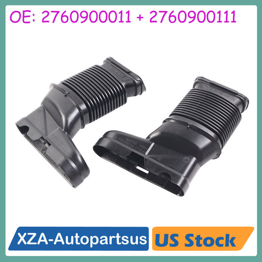 Pair Left Right Air Intake Duct Hose for Mercedes-Benz CLS 320 C218 350 E-Class Q