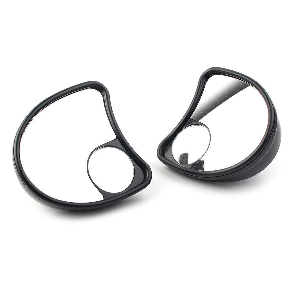 Fairing Mount Mirrors Blind Spot Side Mirror Fit for Harley Batwing Touring 96-2013 Q