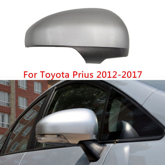 Silver RH Rearview Mirror Shell Cap for Toyota Prius 2012-2017 Side Wing Cover