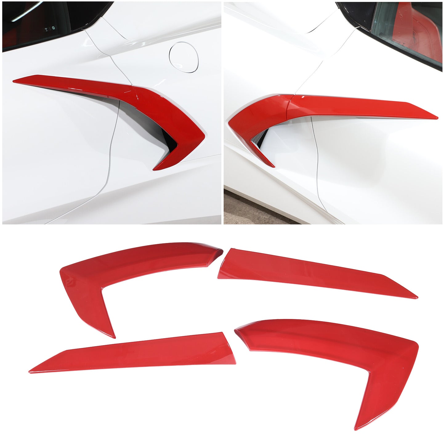 Front Side Hood Vent Trim Covers for Land Rover for Defender 90 110 130 2004-2019- v