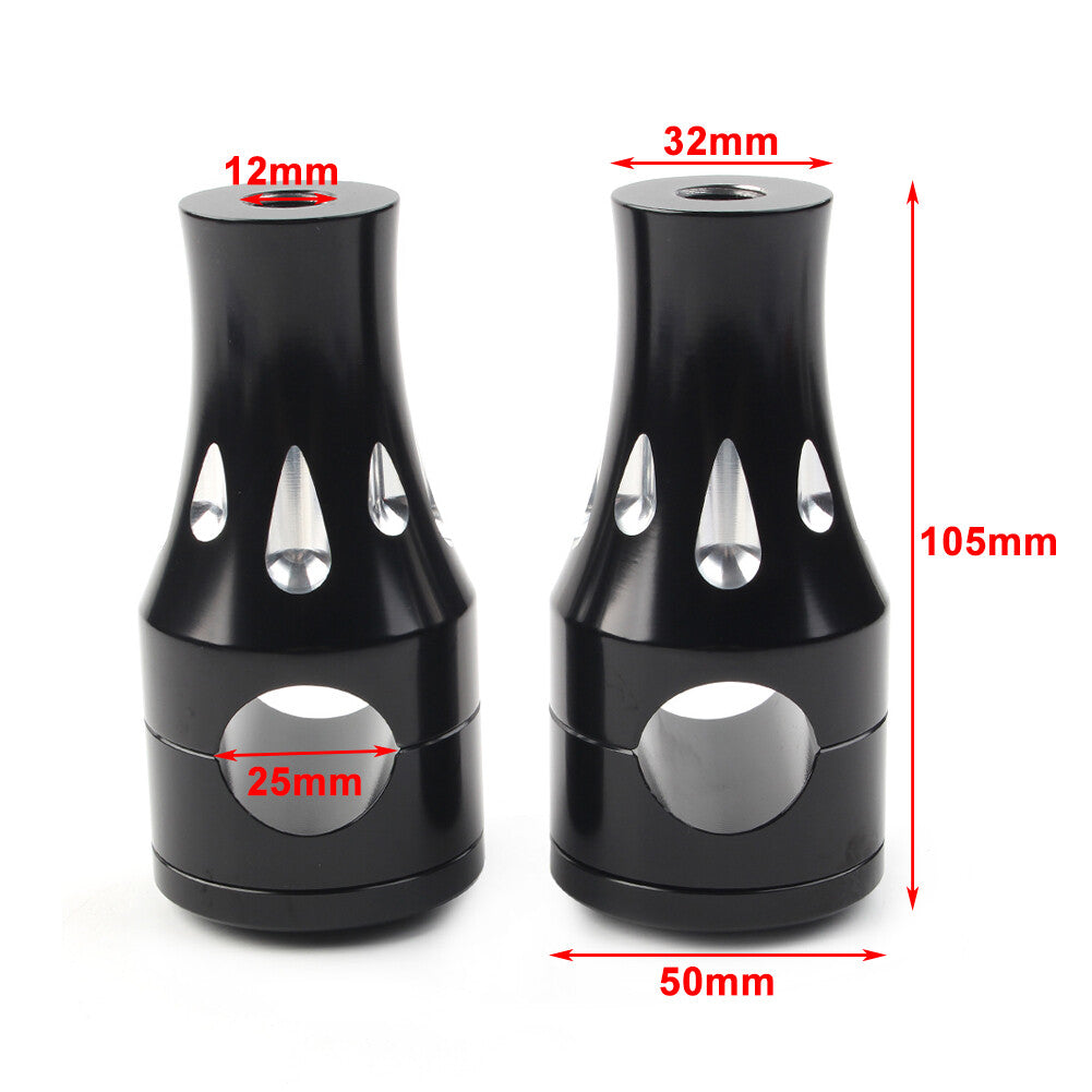 1 25mm Handlebar Riser Clamps Mount for Suzuki for Harley for Honda for Yamaha for Kawasaki Alu