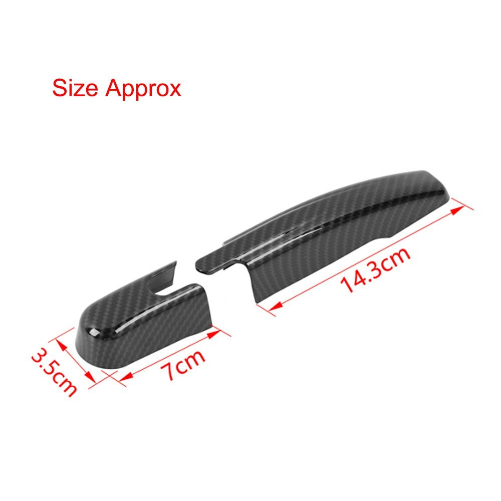 Carbon Fiber Rear Windshield Wiper Washer Cover Trim for Ford Bronco Sport 21-23