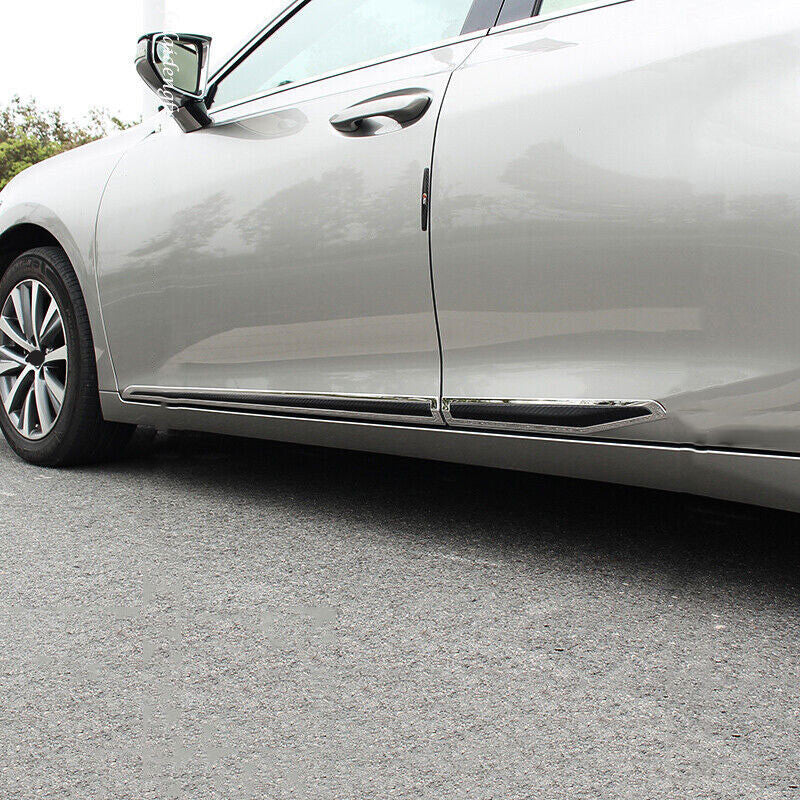 for Lexus ES350/300h/250 19-23 CarbonChrome Side Door Body Guard Cover Trim 4x