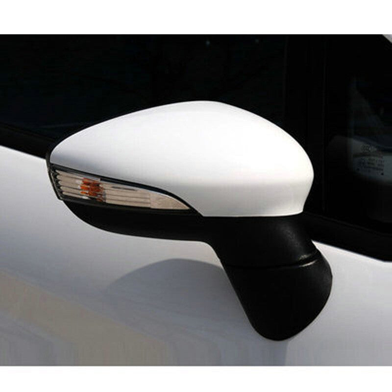 Right passenger side mirror cap trim for Fiesta MK7 2008 - 2017 White n