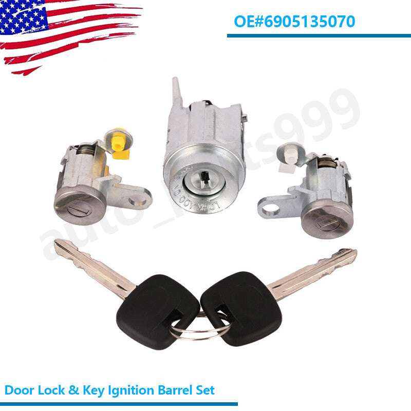 Ignition switch lock key and front door lock cylinder kit suitable for Tacoma 95-04- n