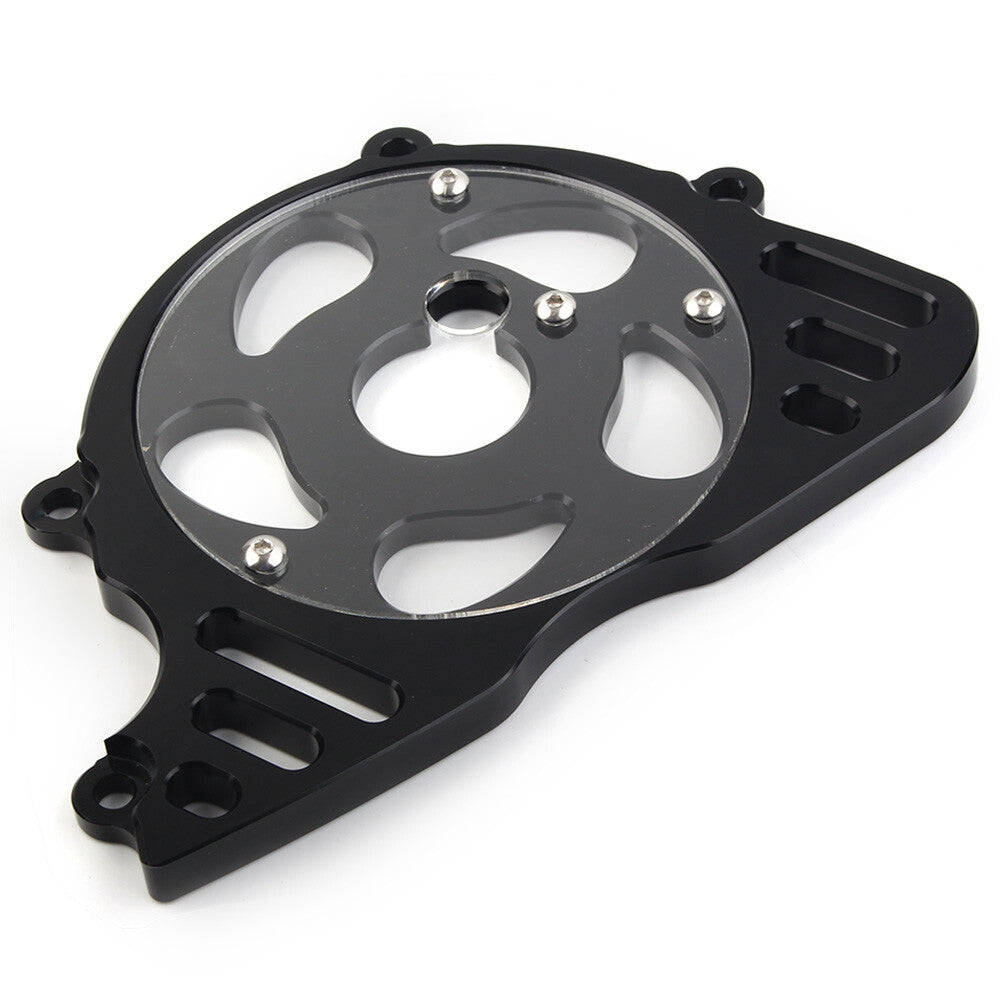 Black Engine Sprocket Cover Chain Guard Protector for Kawasaki Z1000 2010-2021 Q