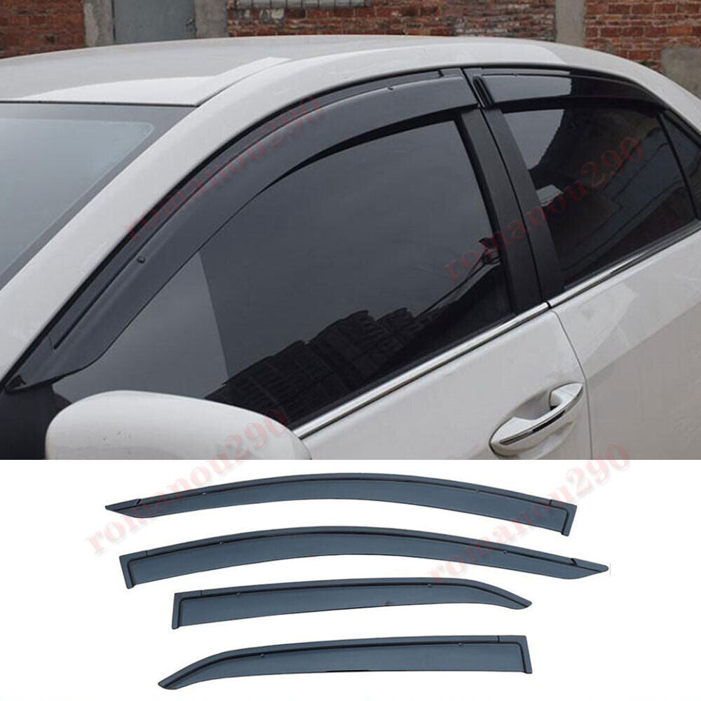 for Toyota for Corolla 2014-2018 Smoke Window Visors Sun Rain Guard Vent Deflectors