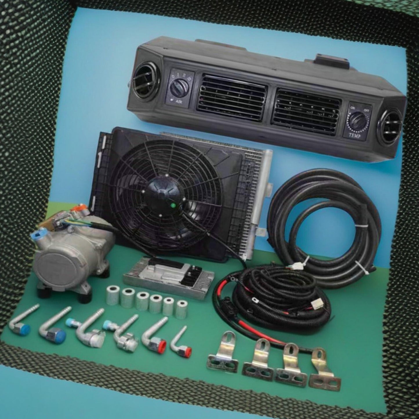 12V Cool  Heat Electric Universal Underdash Air Conditioner DC Auto Car A/C Ky5