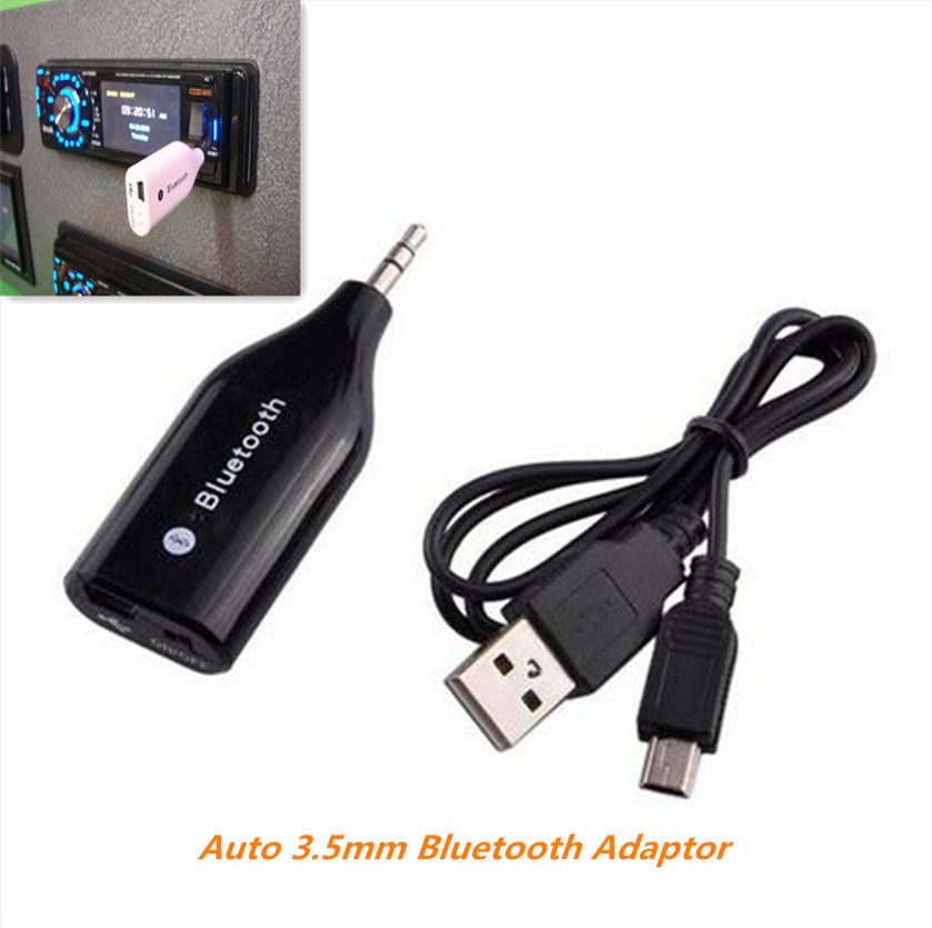 Car Stereo Audio Music Receiver Adapter Wireless Bluetooth AUX Phone Hands