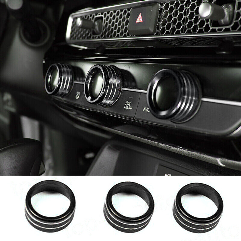 Black Central Console AC Switch Button Ring Cover Fit for for Acura Integra 2023 et v