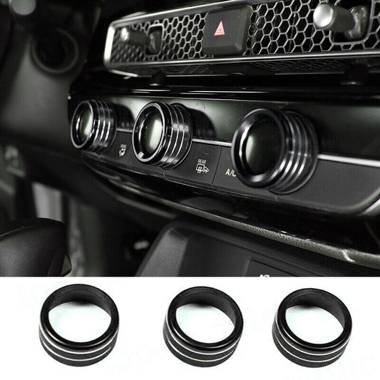 Black Central Console AC Switch Button Ring Cover Fit for for Acura Integra 2023 et v