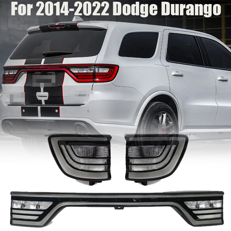 Suitable for 2014-2022 for Dodge Durango 3-piece taillights, camera hole smoked liftgate lights.