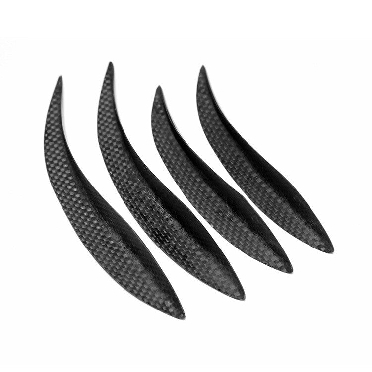 4pcs Universal Real Dry Carbon Fiber Front Bumper Fins Spoiler Canards