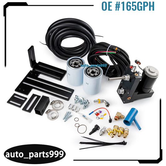 The 165GPH fuel booster pump is suitable for Dodge for Ram 2500 and 3500 models manufactured between May 1998 and 2004, using diesel 5.9L fuel tanks. n