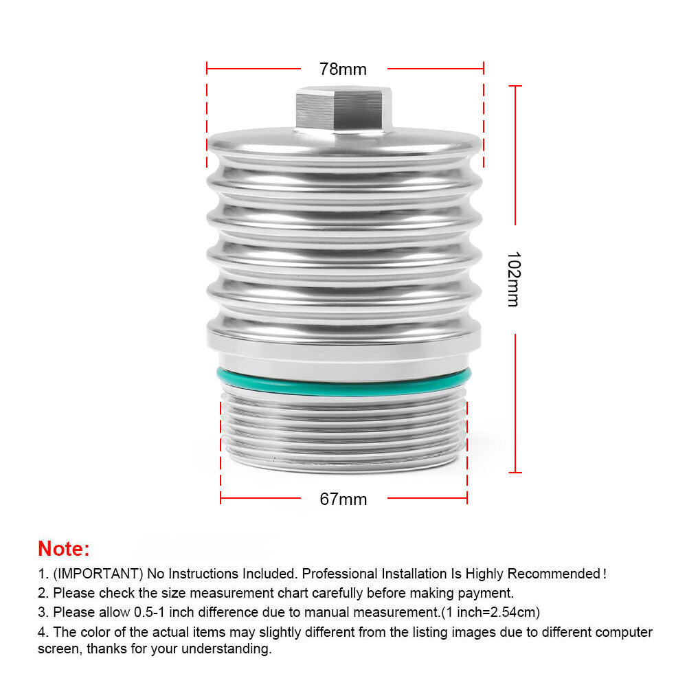 DQ250 aluminum transmission oil filter housing cap suitable for Audi 02E305045- n