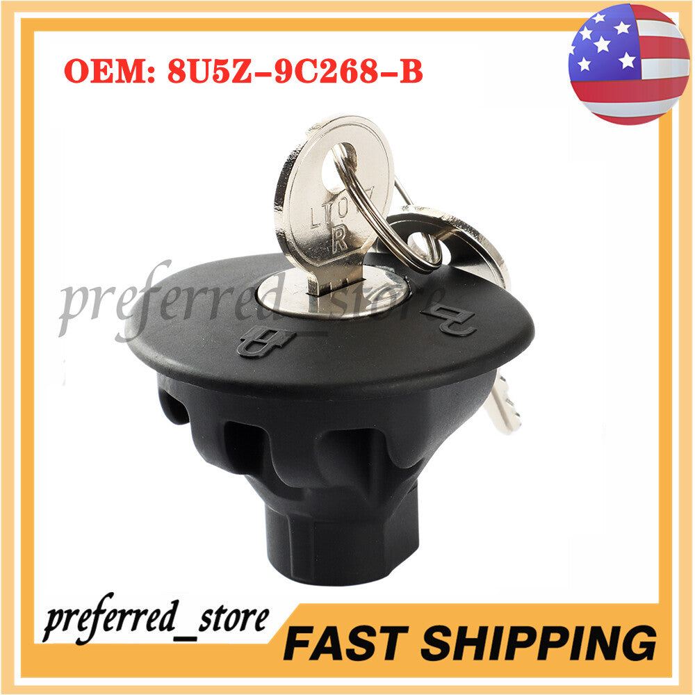 Suitable for Gas Tank Cap Plug Cover with 2 Keys OE 8U5Z9C268B- v