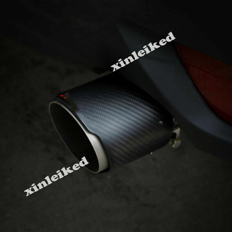 for Mazda 3 Axela Sedan 2014-18 Carbon Steel Rear Exhaust Tip Muffler Pipe Trim
