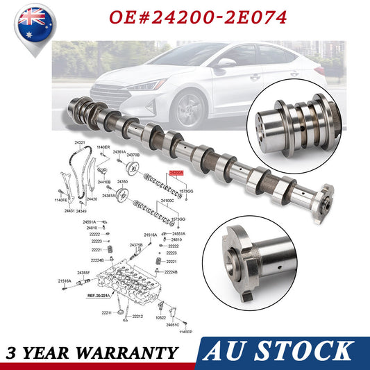 24200-2E074 NEW Exhaust Camshaft for Hyundai for Elantra 2017-2021 2.0L 24200-2E074