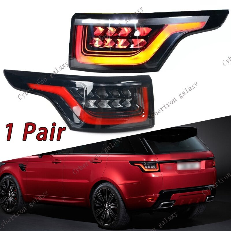 LED taillights for Range Rover Sport 2014 - 2017 upgraded version, 2018 taillights (old to new).