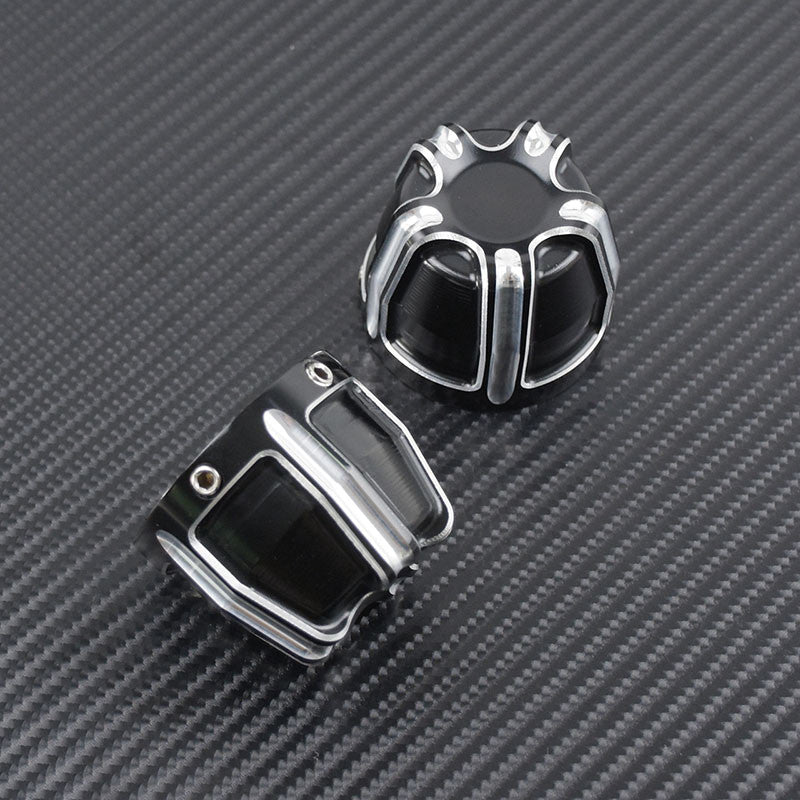 Motorcycle 29MM Front Axle Nut Cover Cap Fit for Harley Softail Dyna Touring Q
