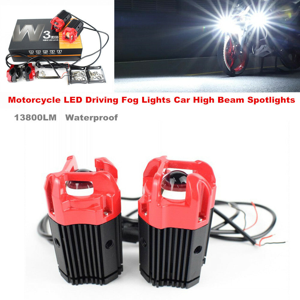 Motorcycle LED driver fog lights, car high beam spotlights 13800lm waterproof - n
