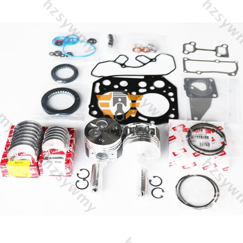 Rebuild/overhaul kit for piston rings, gaskets, and bearings suitable for 2TNV70-