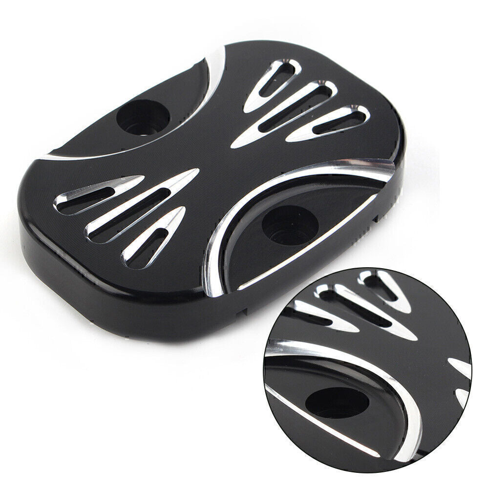 Fit for Harley Electra Glide Road King FLHT CNC Cut Rear Brake Master Cylinder Cover Q