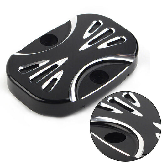 Fit for Harley Electra Glide Road King FLHT CNC Cut Rear Brake Master Cylinder Cover Q