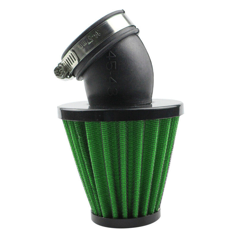 45mm Motorbike 45¡ã Bend Air Intake Filter Bend Cone Cleaner 1PC v