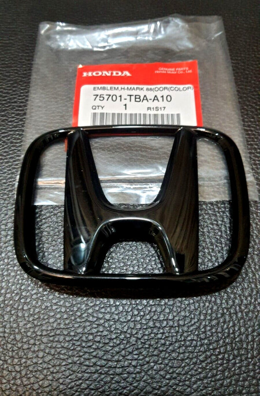 H FOR REAR for CIVIC FC FK Black Glossy Embroidered Badge for CIVIC FC FK 2015-21