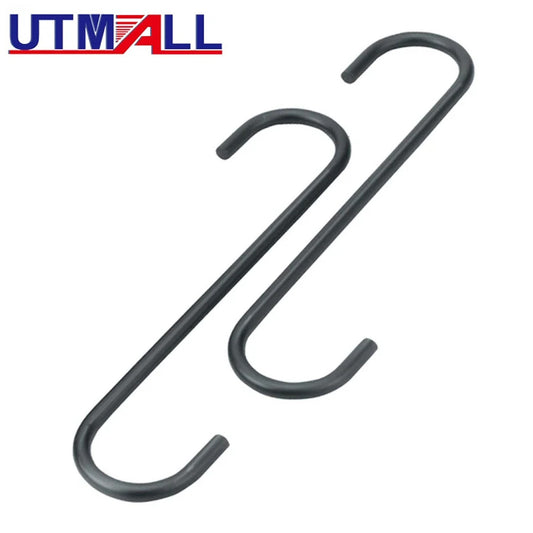 Two steel brake caliper hooks for suspension shaft brake bearings