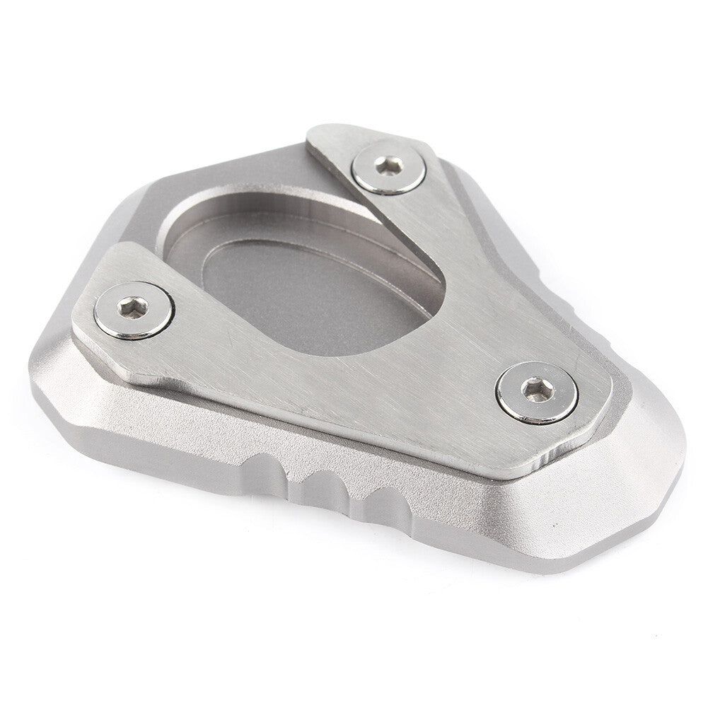 Side Kick Stand Extension Plate Pad Grey for Kawasaki Z650 2017-2018 Aluminum Q