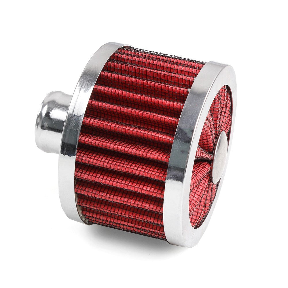 2PCS RED Extra Flow 1 to 1-1/4 Push In Valve Cover Baffle Breather Vent Filter Q