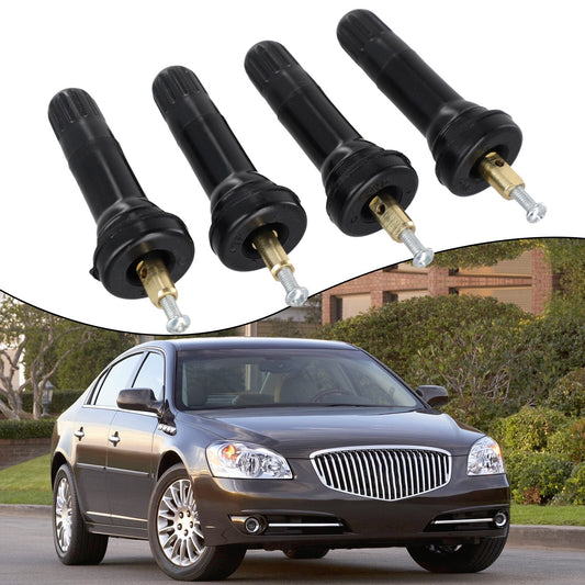Equipment Manufacturer Replacement Rubber Valve Stems for JMC for Cadillac and for Chevrolet 4-Piece Kit