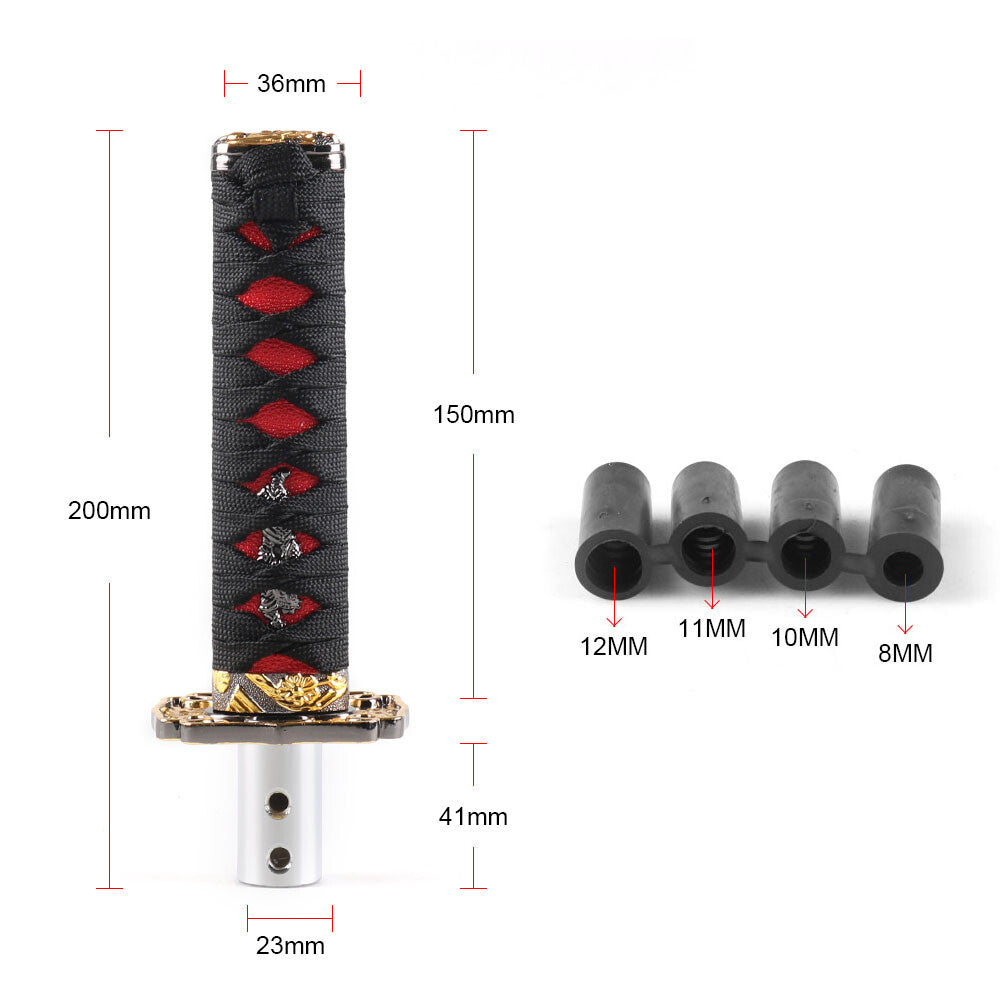 15cm Universal Sword Shift Knob Samurai Shifter Katana Metal Color optional