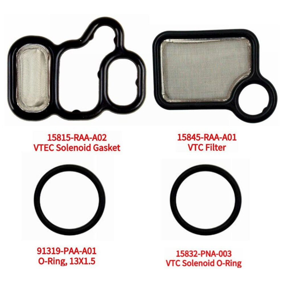 4Pcs/Set VTEC Solenoid Spool Valve Gasket Kit for 03-07 Motorbike for Civic Element v