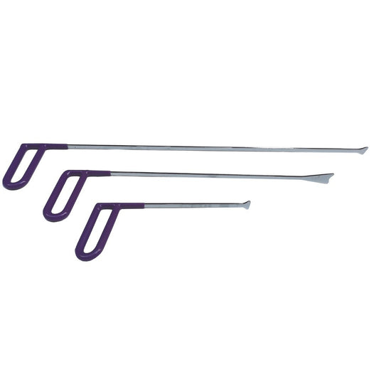 Dent Removal Tool Crowbar Bar Auto Hooks Silver Hand Tool Universal Fit v