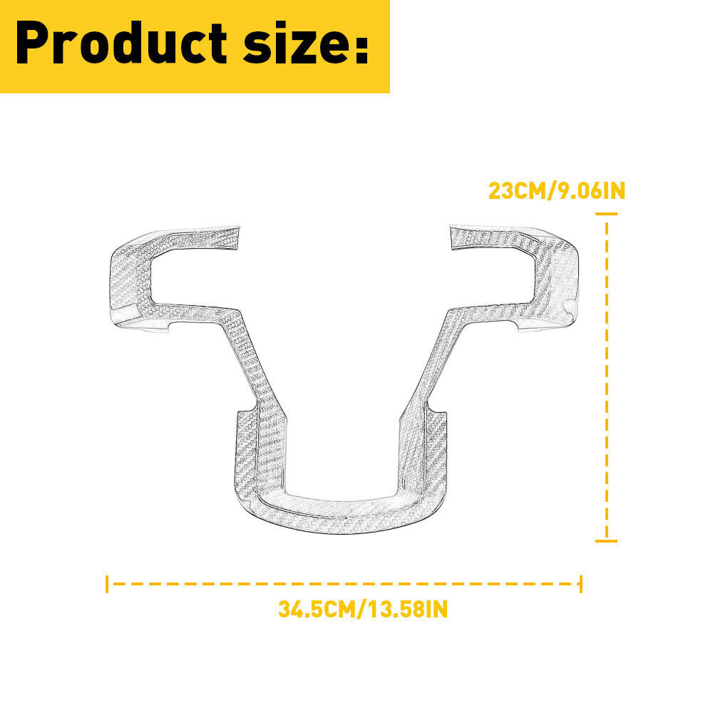 Silver Interior Steering Wheel Moulding Trim Accessories for 2015-2020 for Ford F150