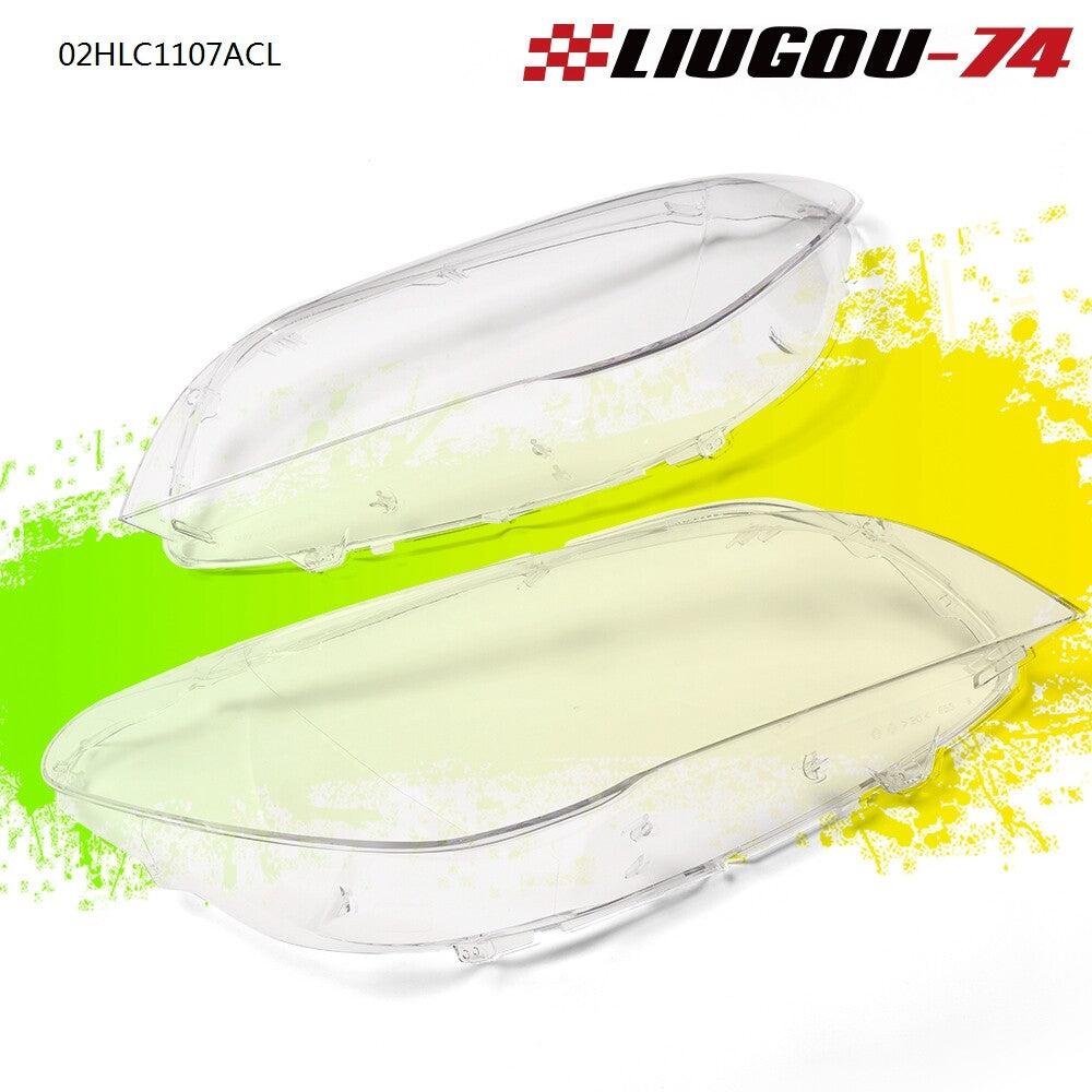 Suitable for 7 F01/F02 right and left transparent headlight lens covers- v