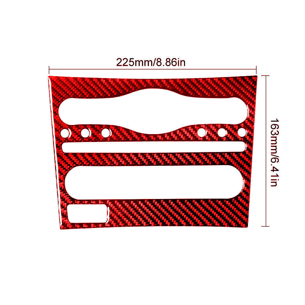 6Pcs Carbon Fiber Door Control Panel Cover Trim for Chrysler 200 2011-2014 v