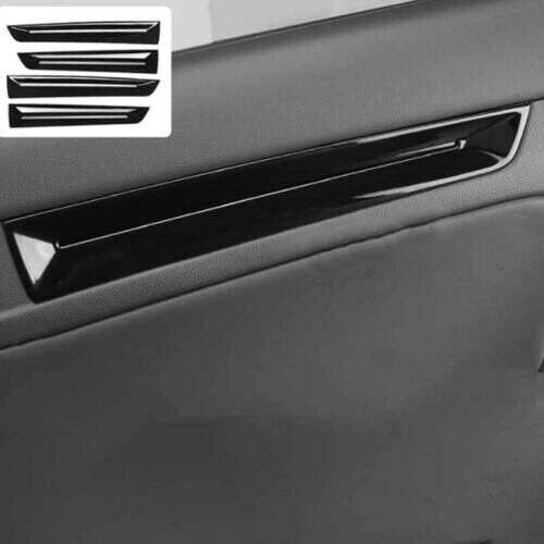 for Honda for Civic 2022 2023 Gloss Black Interior Door Panel Strip Cover Trim 4Pcs